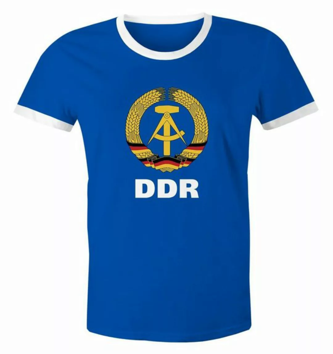 MoonWorks Print-Shirt Herren WM-Shirt DDR Fan Nostalgie Retro Moonworks® mi günstig online kaufen