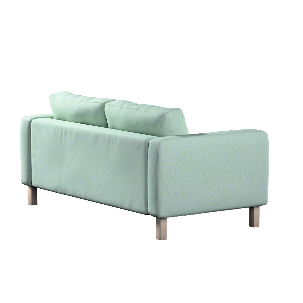 Bezug für Karlstad 2-Sitzer Sofa nicht ausklappbar, pastellblau, Sofahusse, günstig online kaufen