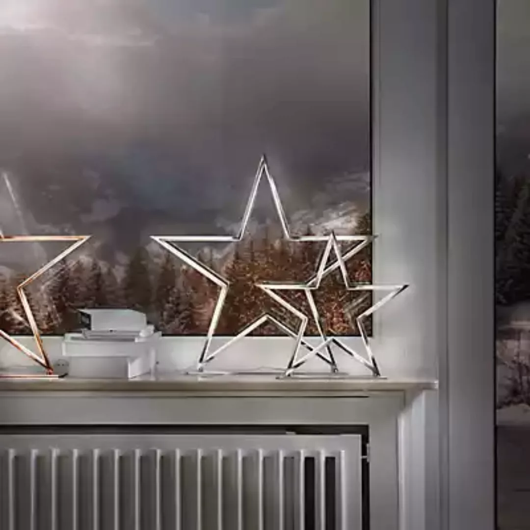 Tischleuchte LED - Lucy Weihnachtsstern schwarz, H 33 cm günstig online kaufen
