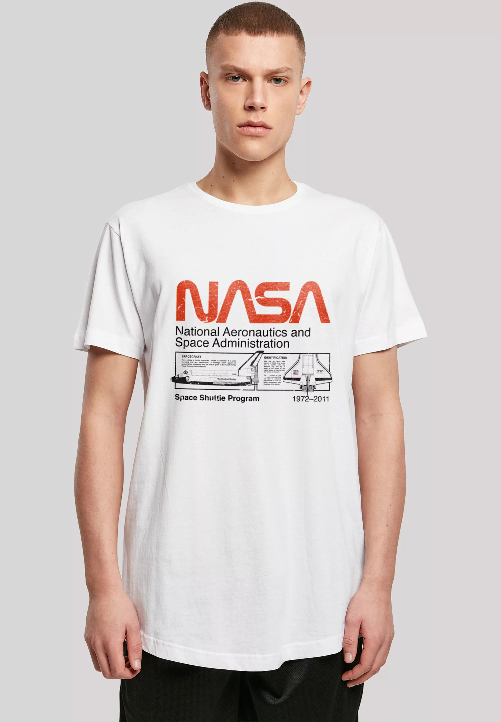 F4NT4STIC T-Shirt "NASA Classic Space Shuttle White", Herren,Premium Merch, günstig online kaufen