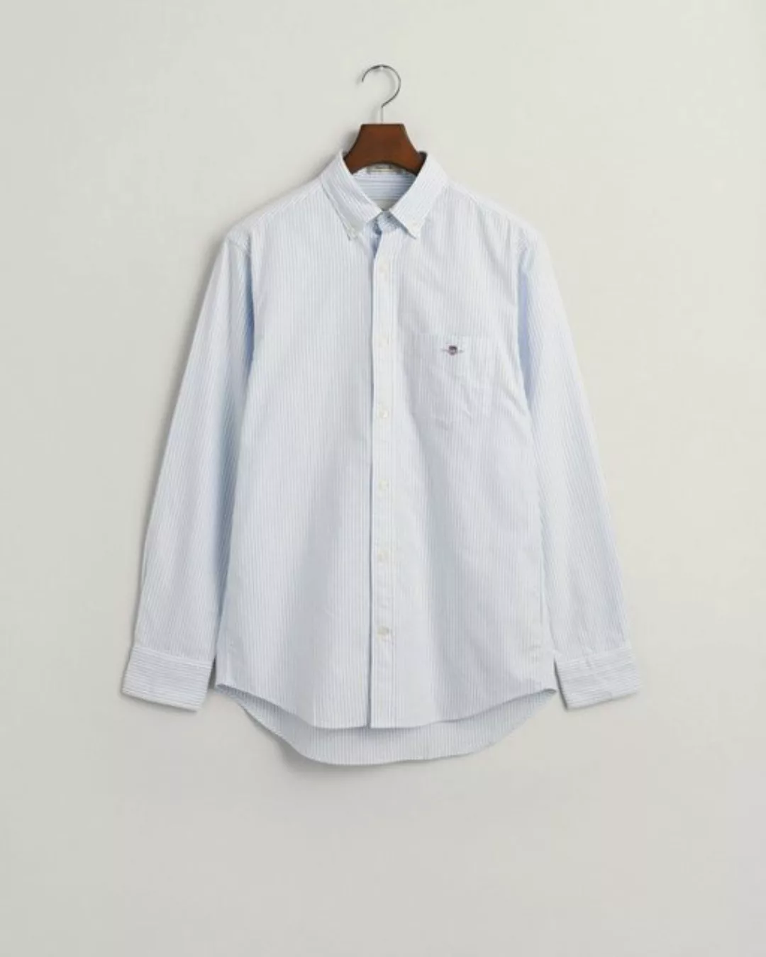 Gant Langarmhemd Regular Fit Oxford-Hemd mit Banker-Streifen günstig online kaufen