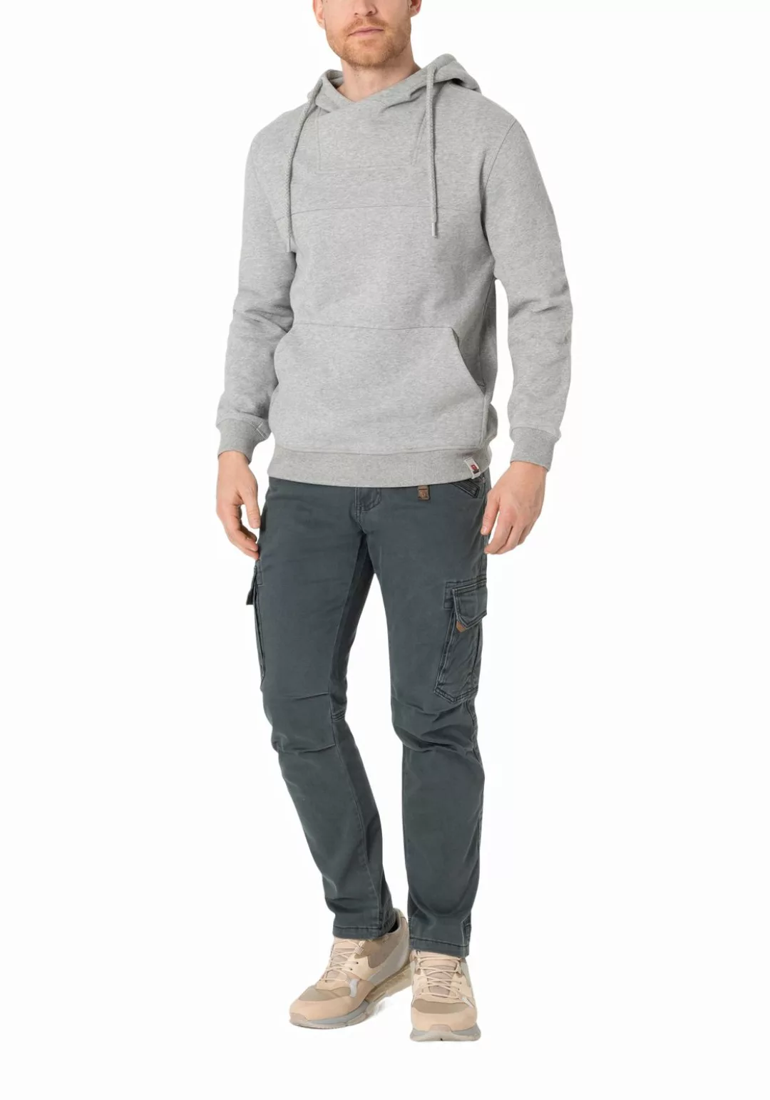 Timezone Herren Cargo Hose REGULAR BENTZ - Regular Fit - Braun Grau Grün günstig online kaufen