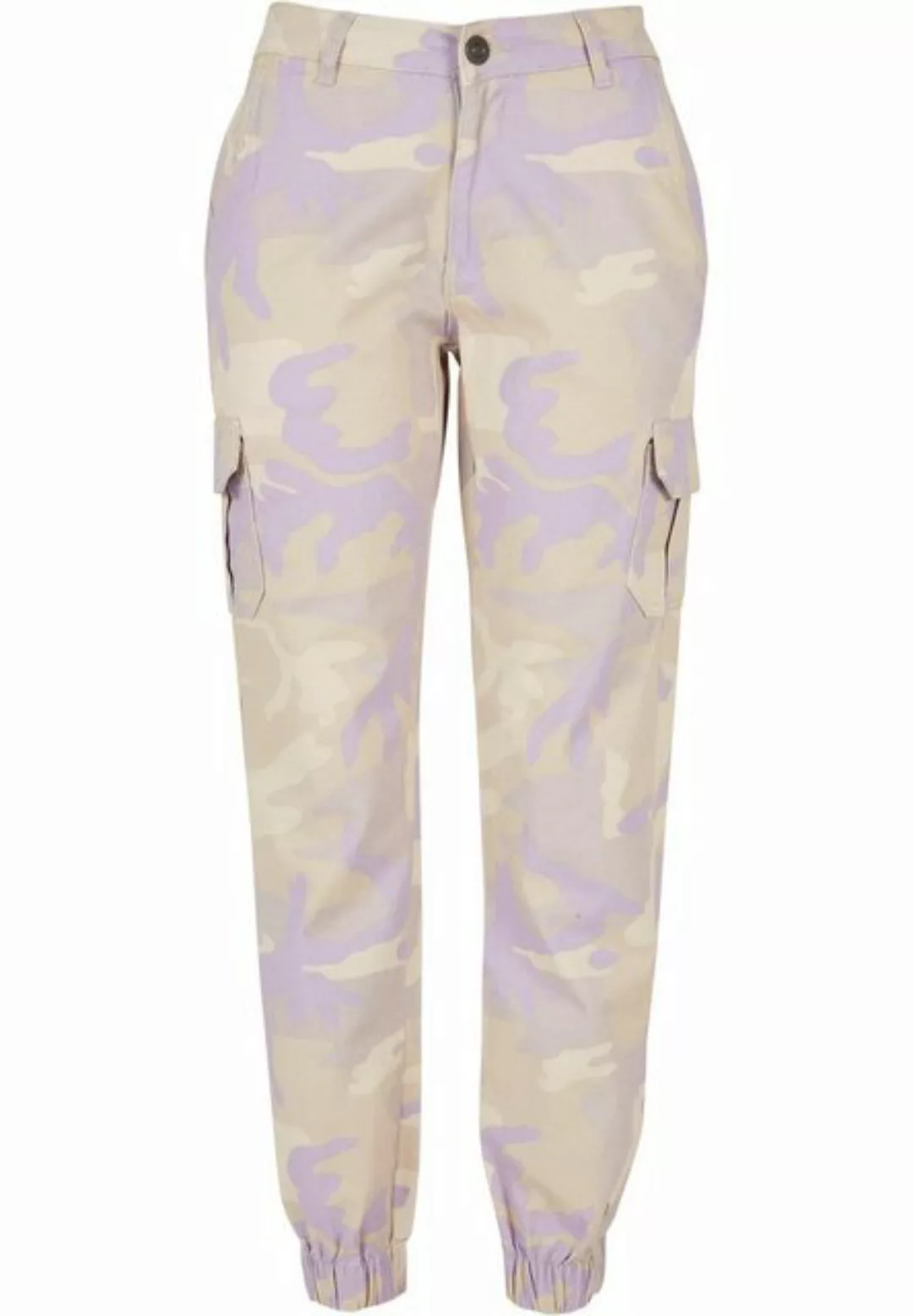 URBAN CLASSICS Cargohose TB3047 - Ladies High Waist Camo Cargo Pants lilacc günstig online kaufen