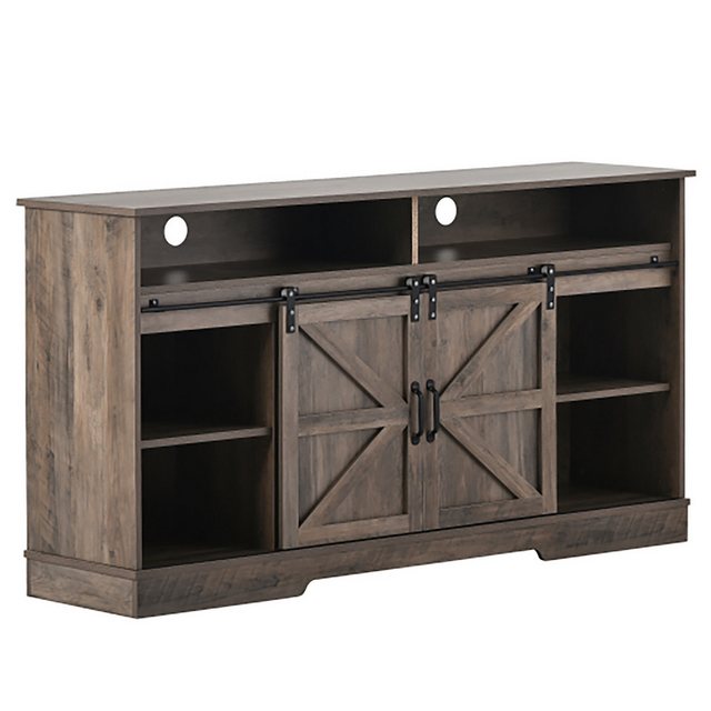 Celya TV-Schrank Sideboard mit 2 klassischen Schiebetüren rustikales Waschg günstig online kaufen