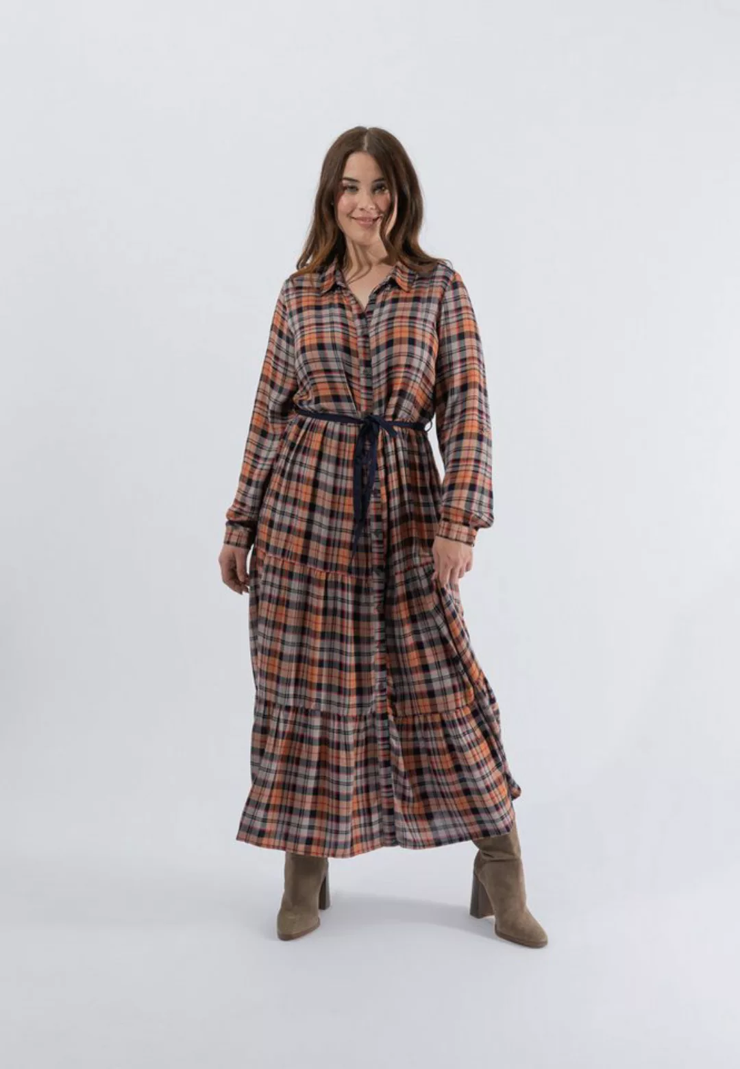 October Jerseykleid mit tollem Karo-Muster günstig online kaufen