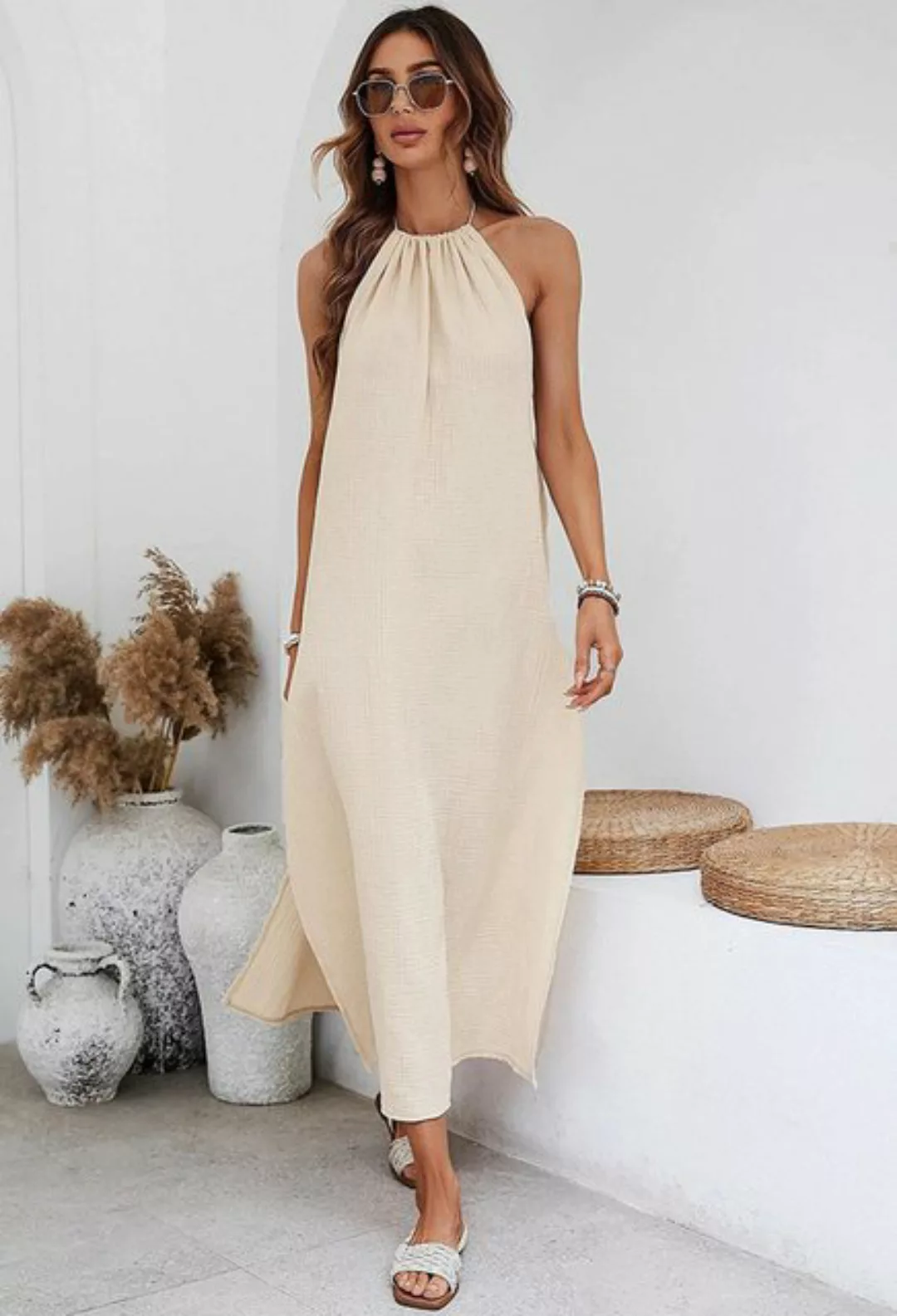 SEGUEN Sommerkleid Lässiger Stil mit großem rückenfreiem Design Seaside Url günstig online kaufen