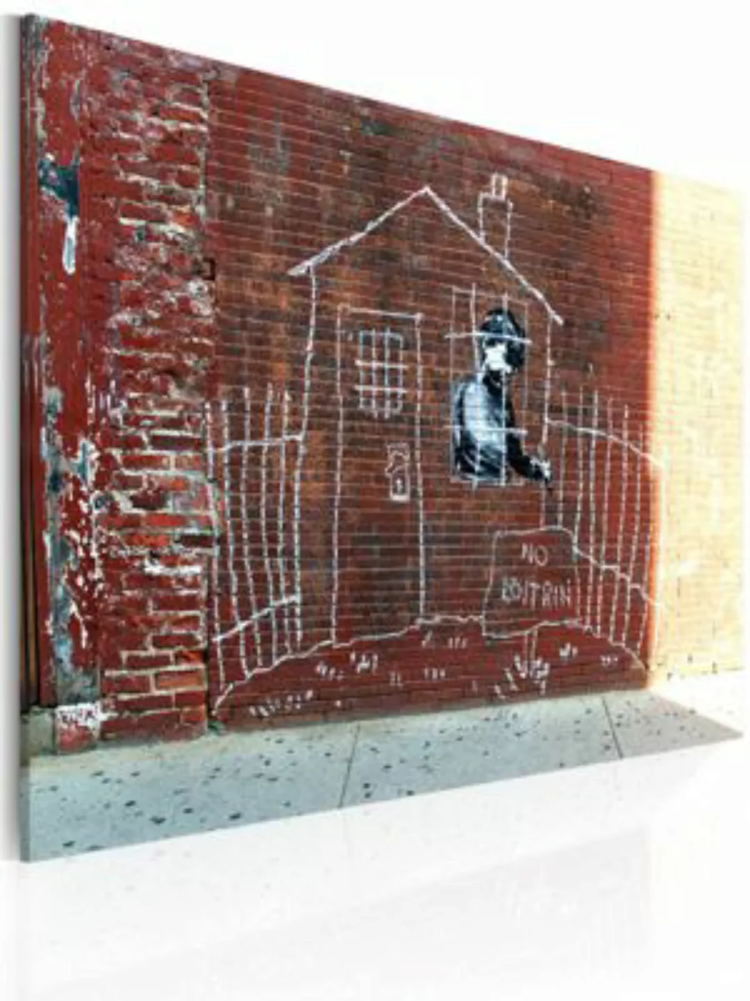 artgeist Wandbild Im Hausarrest (Banksy) mehrfarbig Gr. 60 x 40 günstig online kaufen