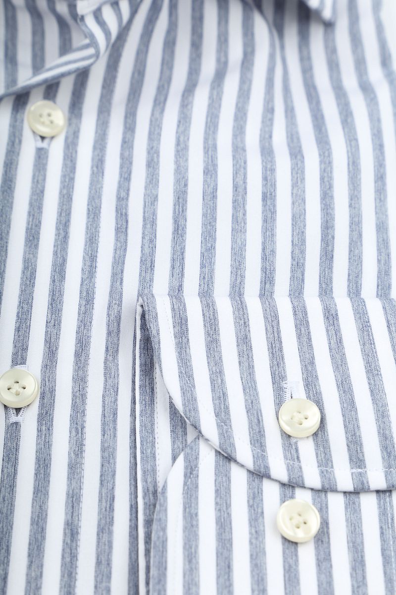 Profuomo Hemd Streifen Blau - Größe 45 günstig online kaufen