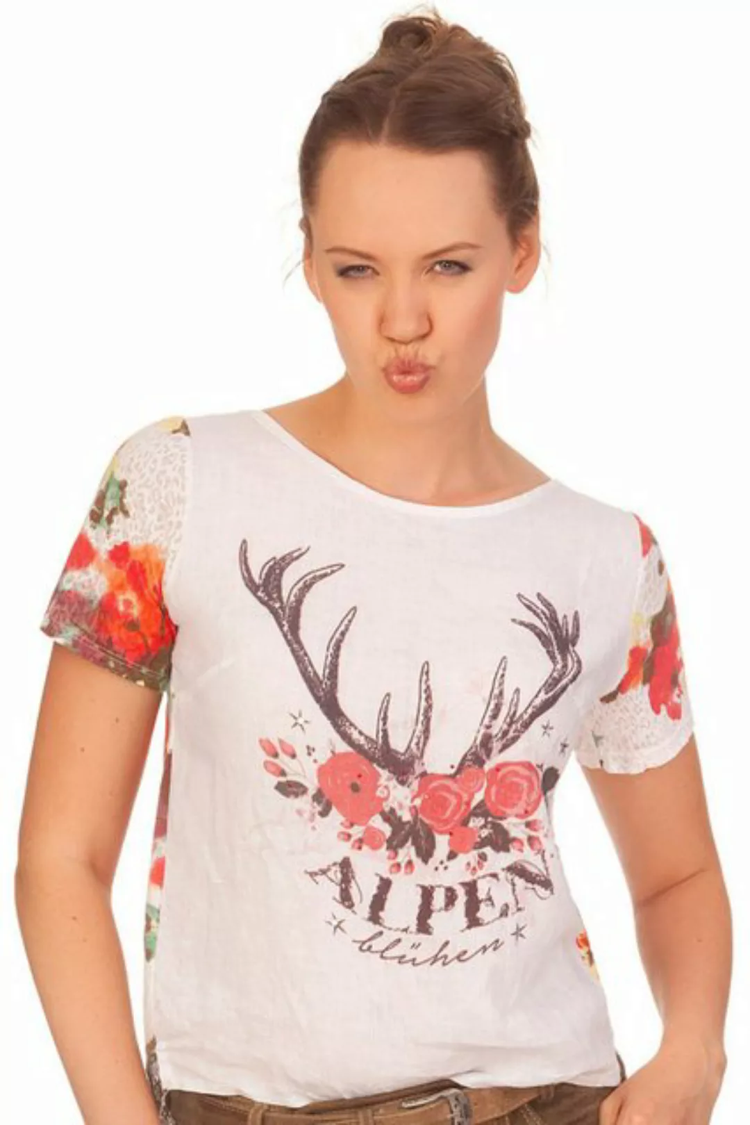 Hangowear Trachtenshirt Trachtenshirt Damen - FROSINA - weiß günstig online kaufen