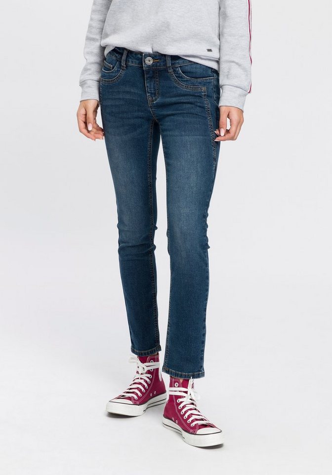 Arizona 7/8-Jeans mit Keileinsätzen Low Waist günstig online kaufen