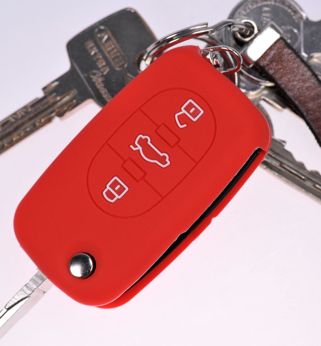 mt-key Schlüsseltasche Autoschlüssel Softcase Silikon Schutzhülle günstig online kaufen
