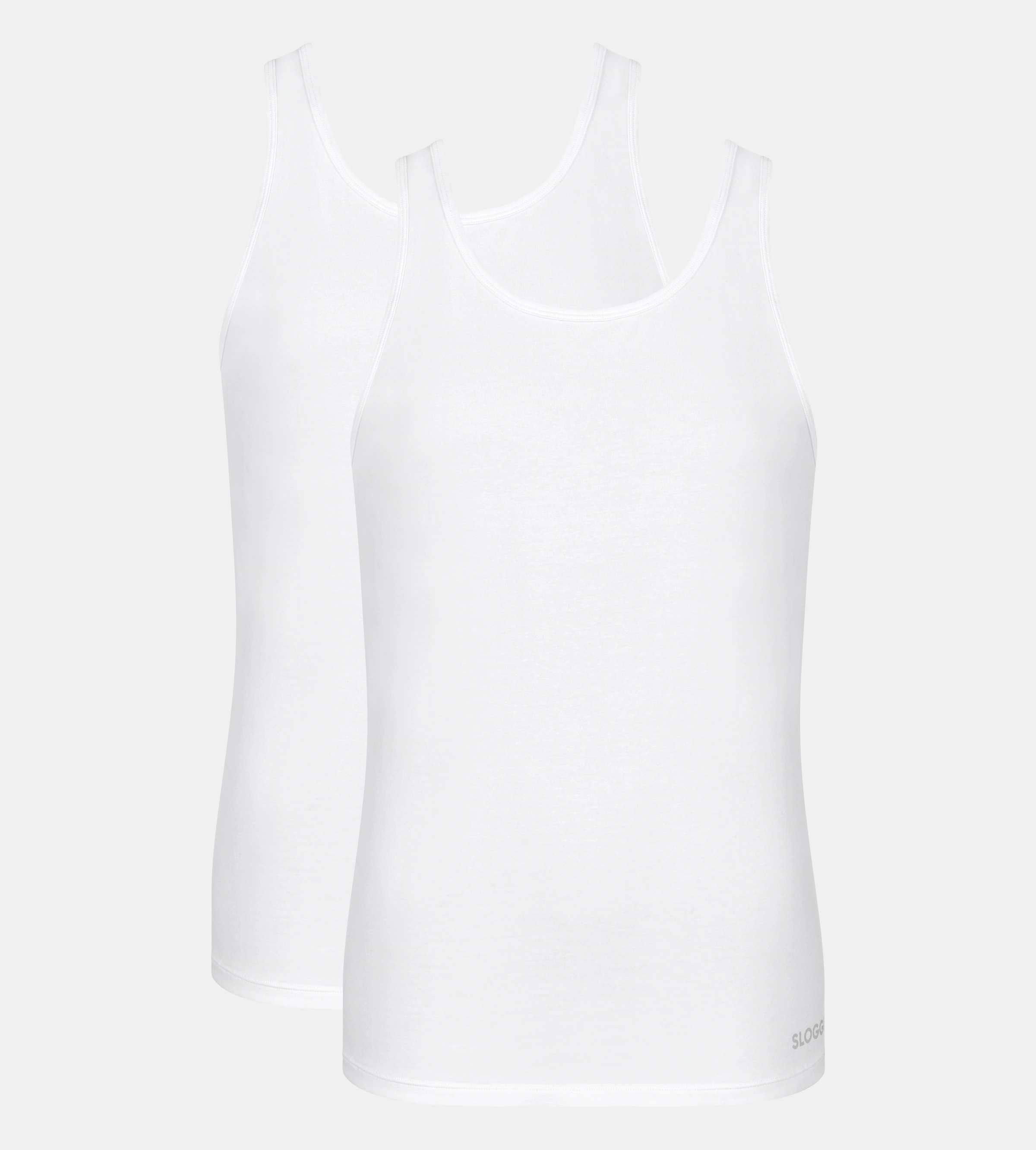 sloggi Tanktop "men GO ABC 2.0", (2er Pack), Rundhalsausschnitt, ärmellos, günstig online kaufen
