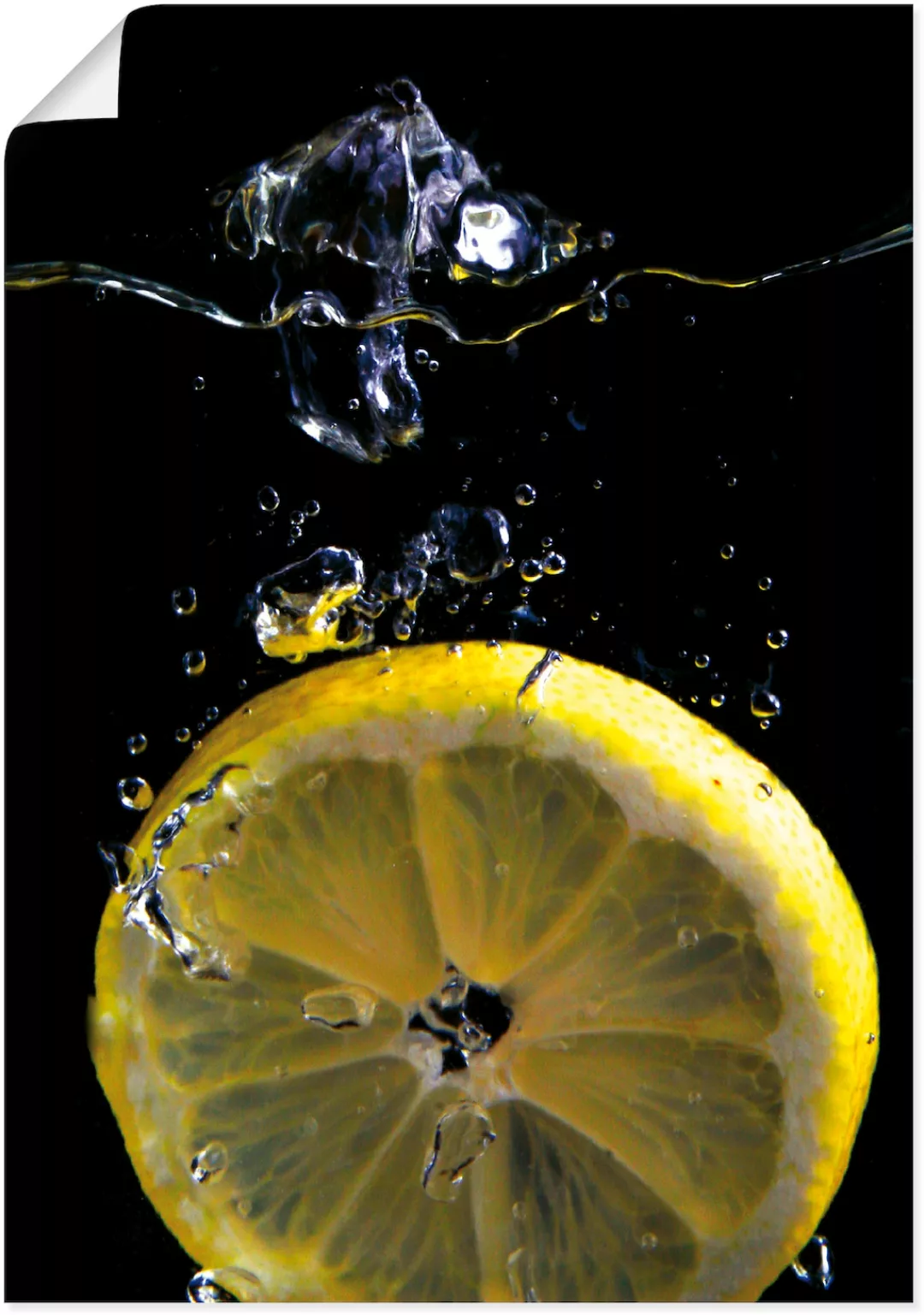 Artland Wandbild »Zitrone«, Lebensmittel, (1 St.) günstig online kaufen
