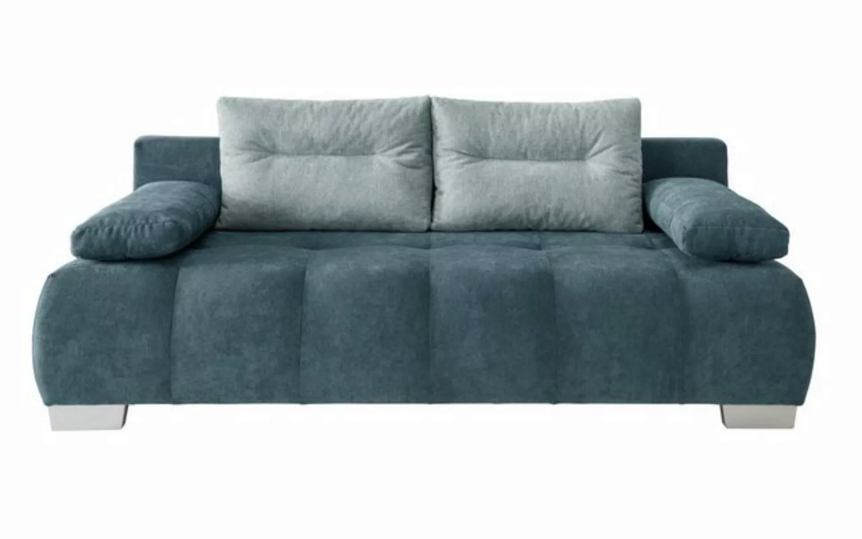 luma-home Schlafsofa 17212, mit Bettkasten 205 cm breit, attraktive Steppun günstig online kaufen