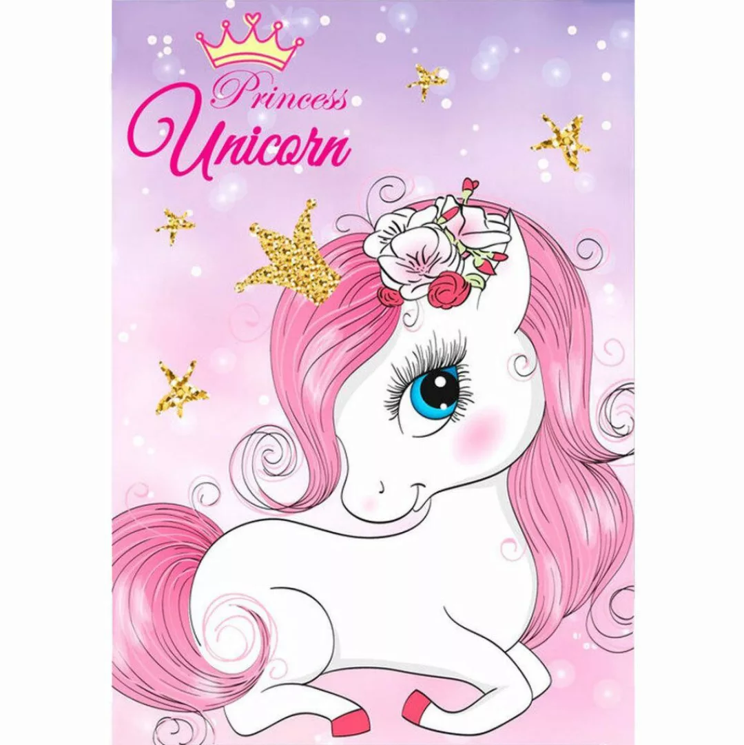 Wohndecke Einhorn Princess Polar-Fleecedecke 100x140cm, einhorn, günstig online kaufen