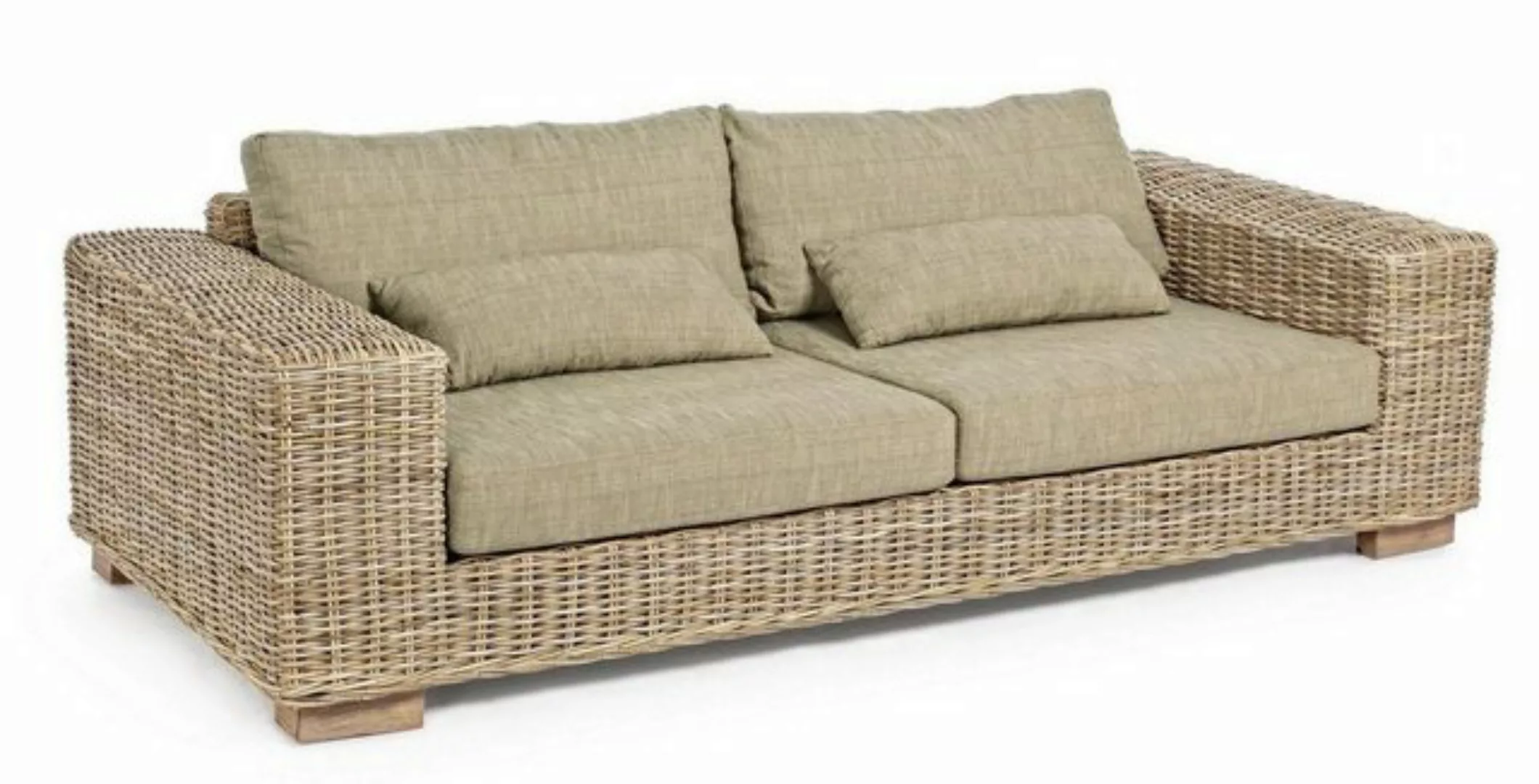 Natur24 Sofa Sofa Leandro 220x97x72cm Mangoholz Sofa Couch Polster günstig online kaufen