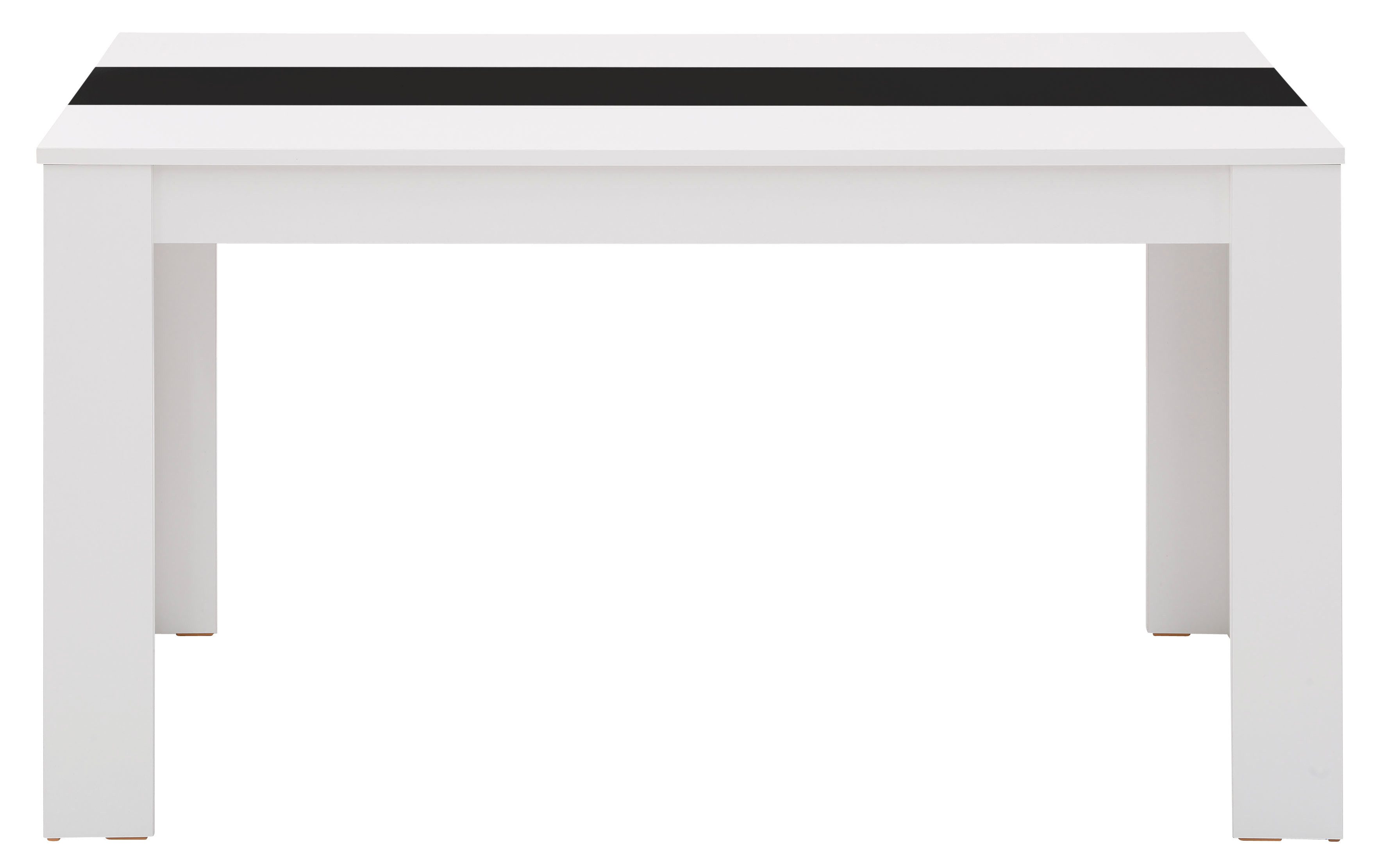HELA Esstisch "SIMONE", Breite 140cm, mit Wendeeinlage Dekor/Schwarz, Unser günstig online kaufen