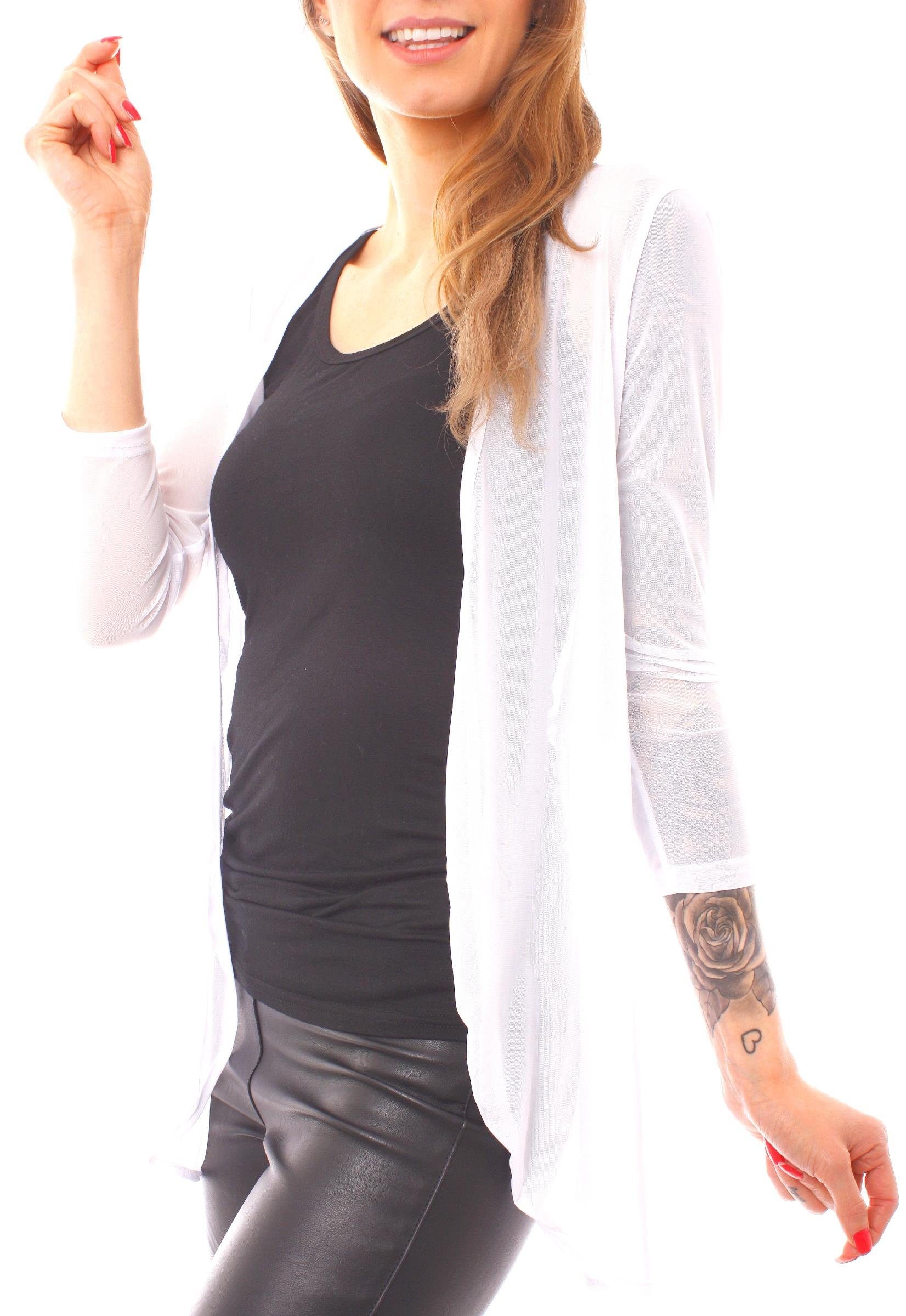 Muse Cardigan Mesh Cardigan Jäckchen transparent günstig online kaufen