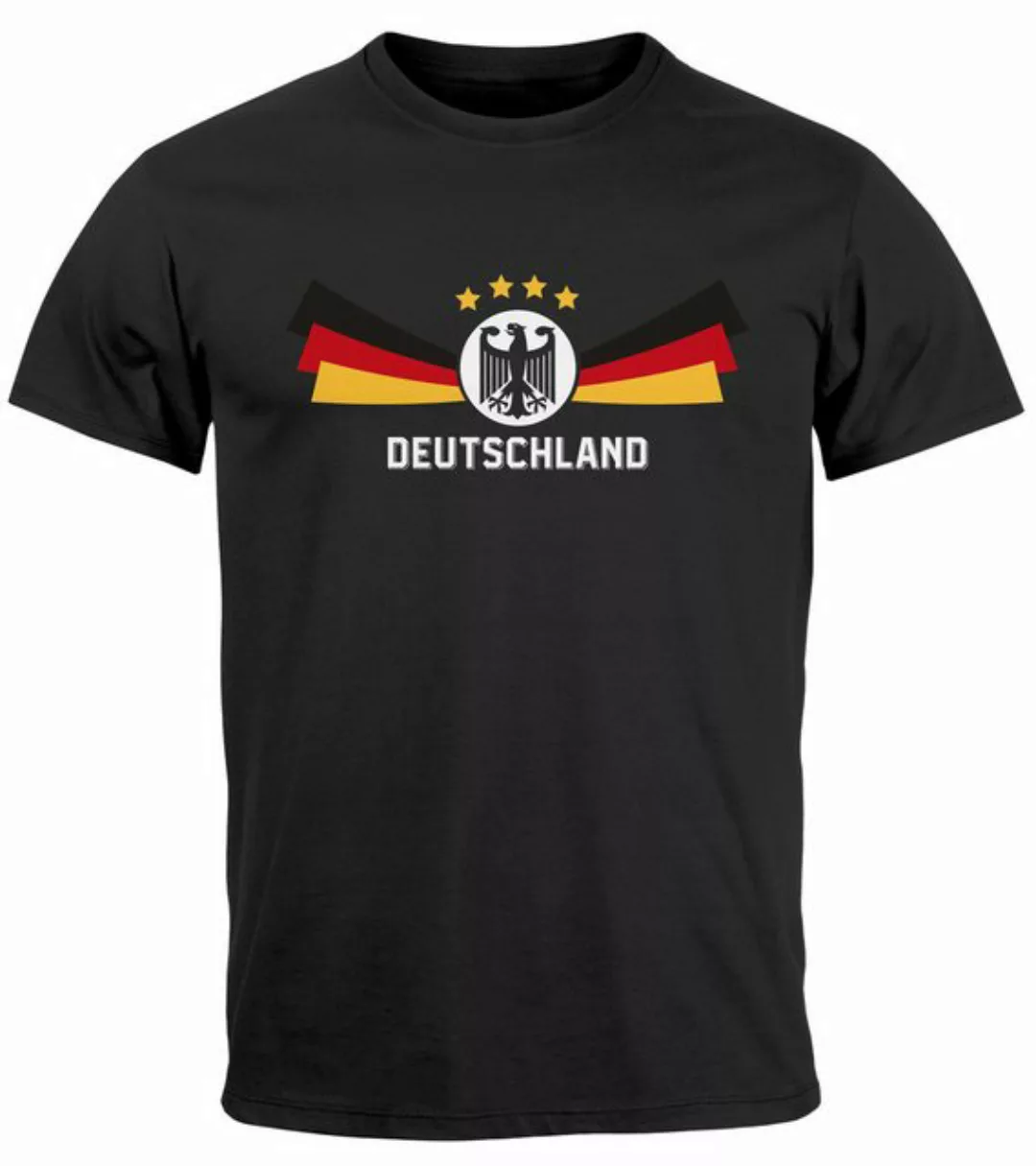 MoonWorks Print-Shirt Herren T-Shirt Deutschland Fußball EM-Shirt 2024 Fans günstig online kaufen