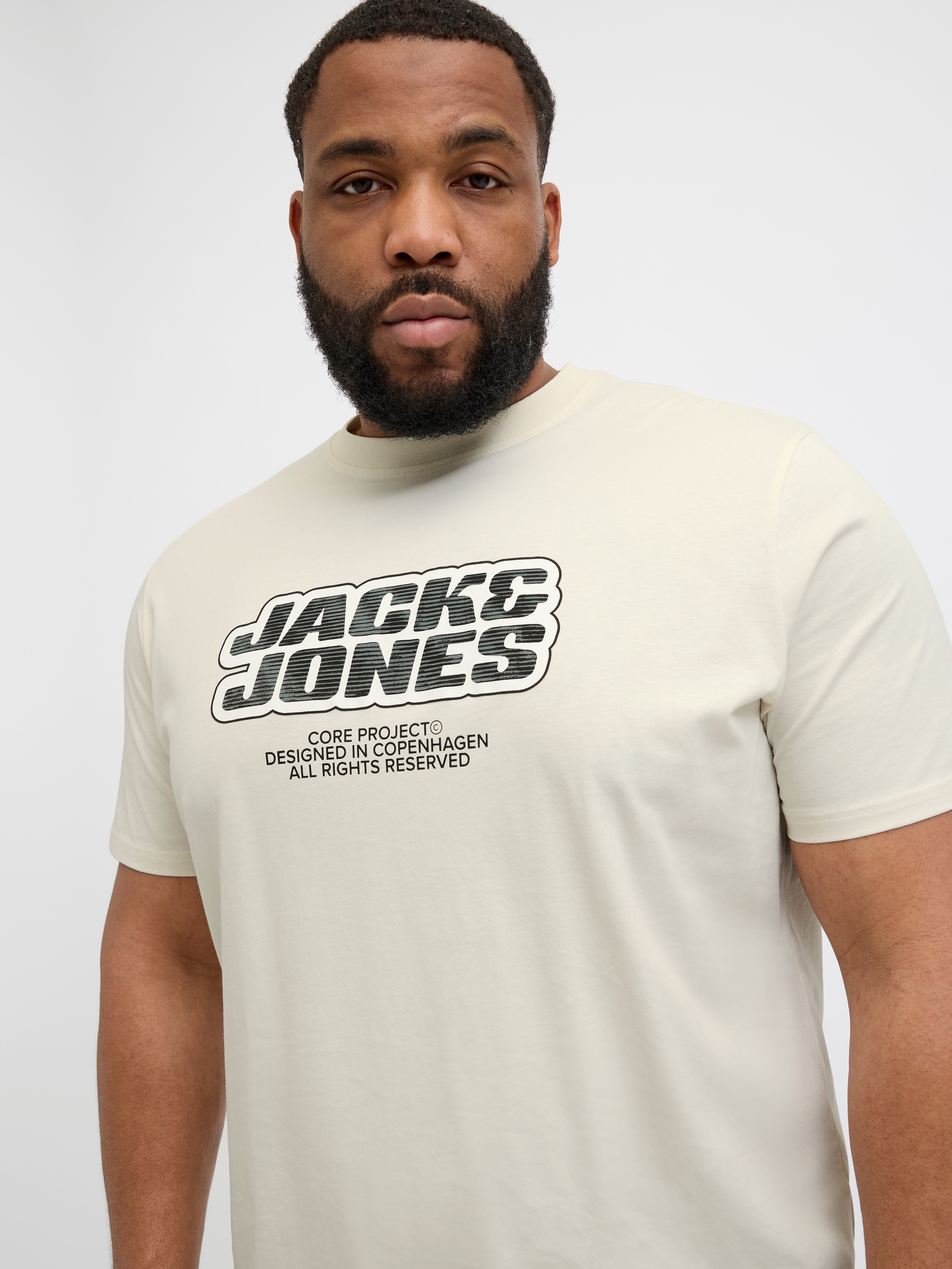 Jack & Jones PlusSize Print-Shirt "JCOLIDO AOP FRONT PRINT TEE SS CRE PLS", günstig online kaufen