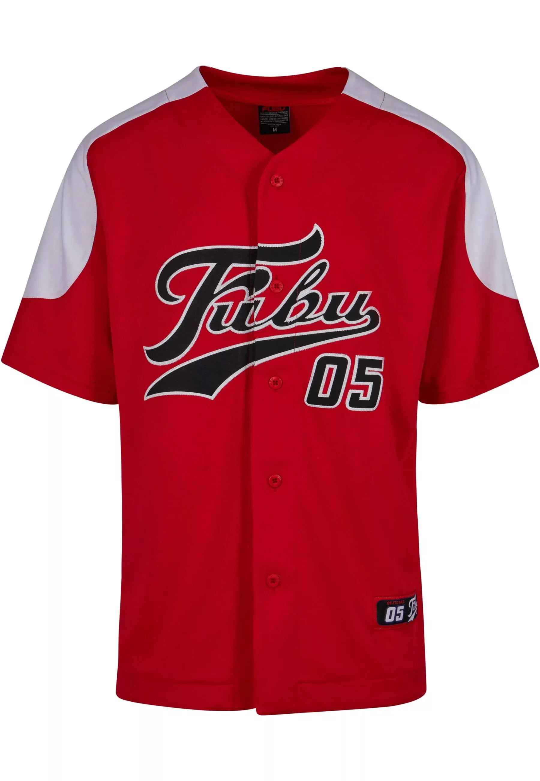 Fubu Kurzarmhemd "Fubu Herren FM222-019-1 FUBU Varsity Block Baseball Jerse günstig online kaufen