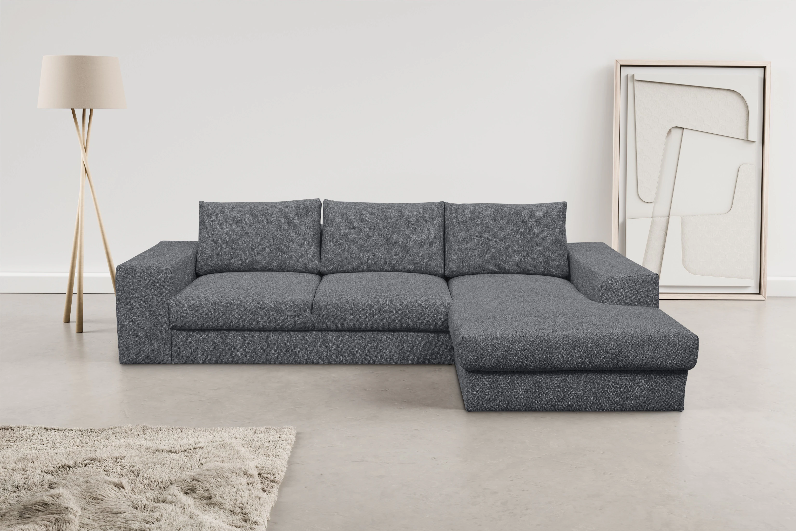 WERK2 Ecksofa "Rozzana", Design Ecksofa mit hohem Komfort in trendig-weiche günstig online kaufen