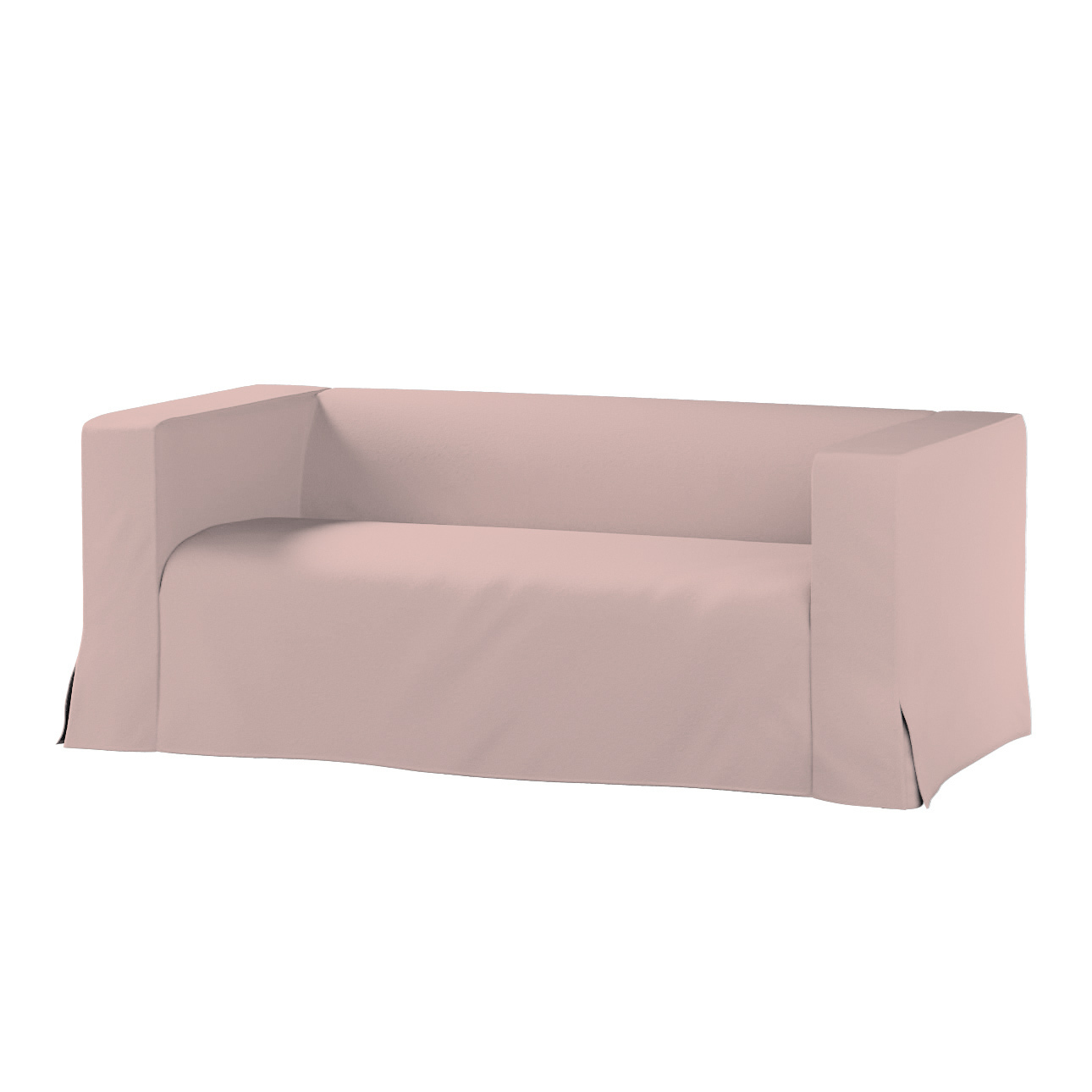 Bezug für Klippan 2-Sitzer Sofa, lang mit Kellerfalte, rosa, Klippan 2-er, günstig online kaufen