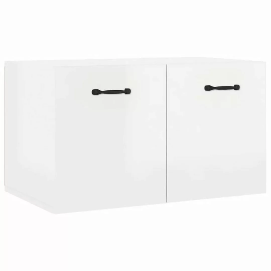 vidaXL Hängeschrank Wandschrank Hängeschrank Hochglanz-Weiß 60x36,5x35 cm S günstig online kaufen