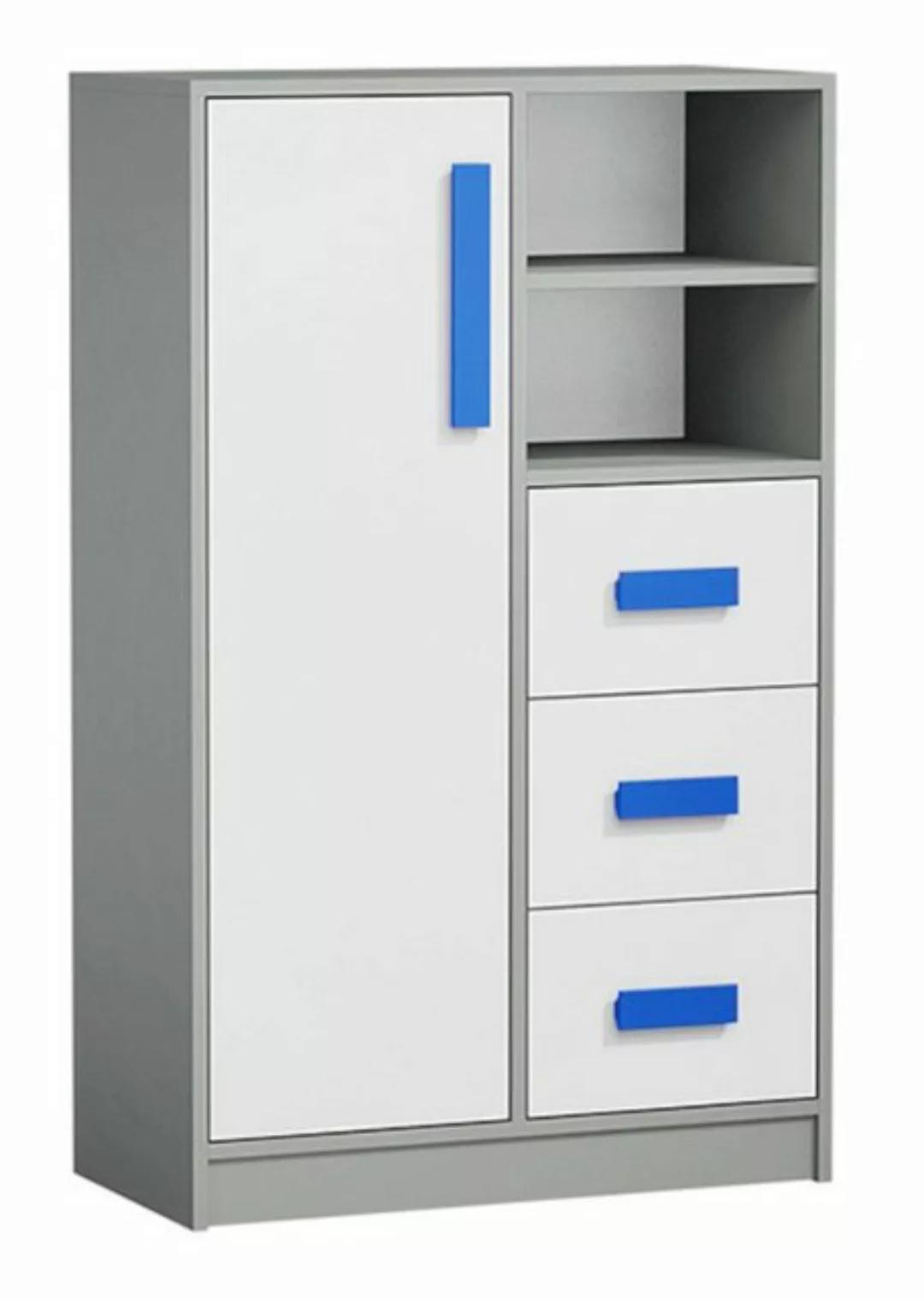 Stylefy Kinderkleiderschrank Gael I (Highboard, Standschrank) offene Fächer günstig online kaufen