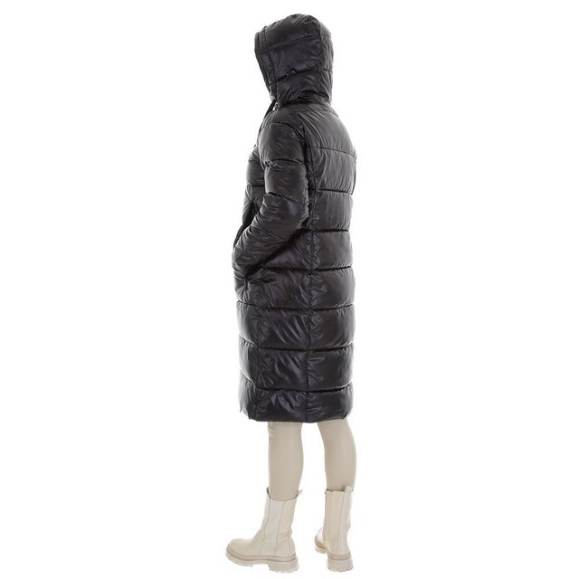 Ital-Design Wintermantel Damen Freizeit Kapuze Gefüttert Wintermantel in Sc günstig online kaufen