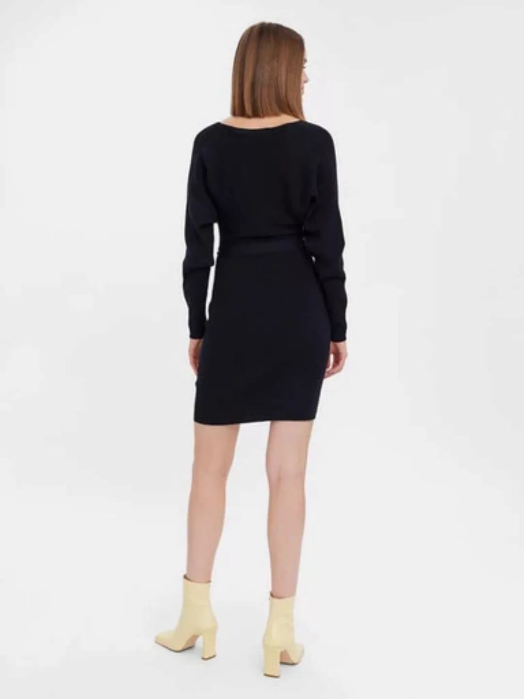 Vero Moda Strickkleid VMHOLLYREM LS V-NECK DRESS GA NOOS günstig online kaufen