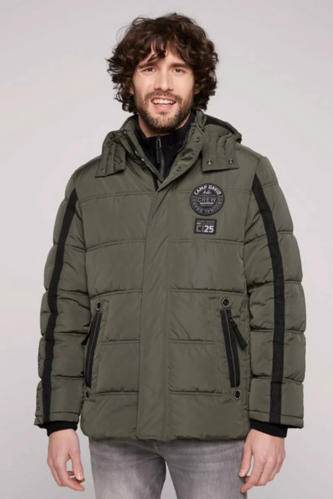 CAMP DAVID Outdoorjacke mit Windbreaker-Bündchen im Ärmel günstig online kaufen