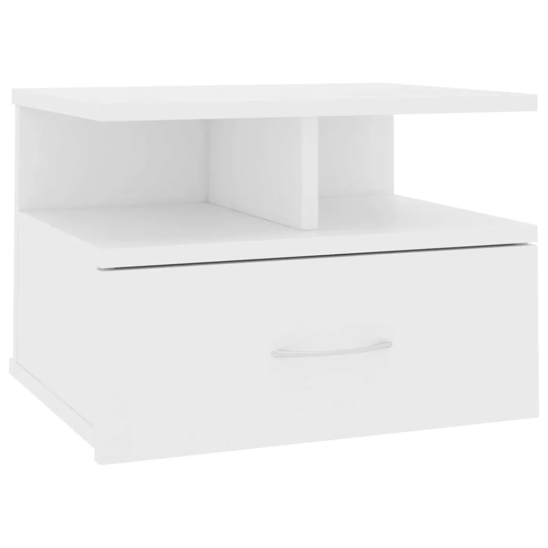 Hängender Nachttisch Weiß 40 X 31 X 27 Cm Spanplatte günstig online kaufen