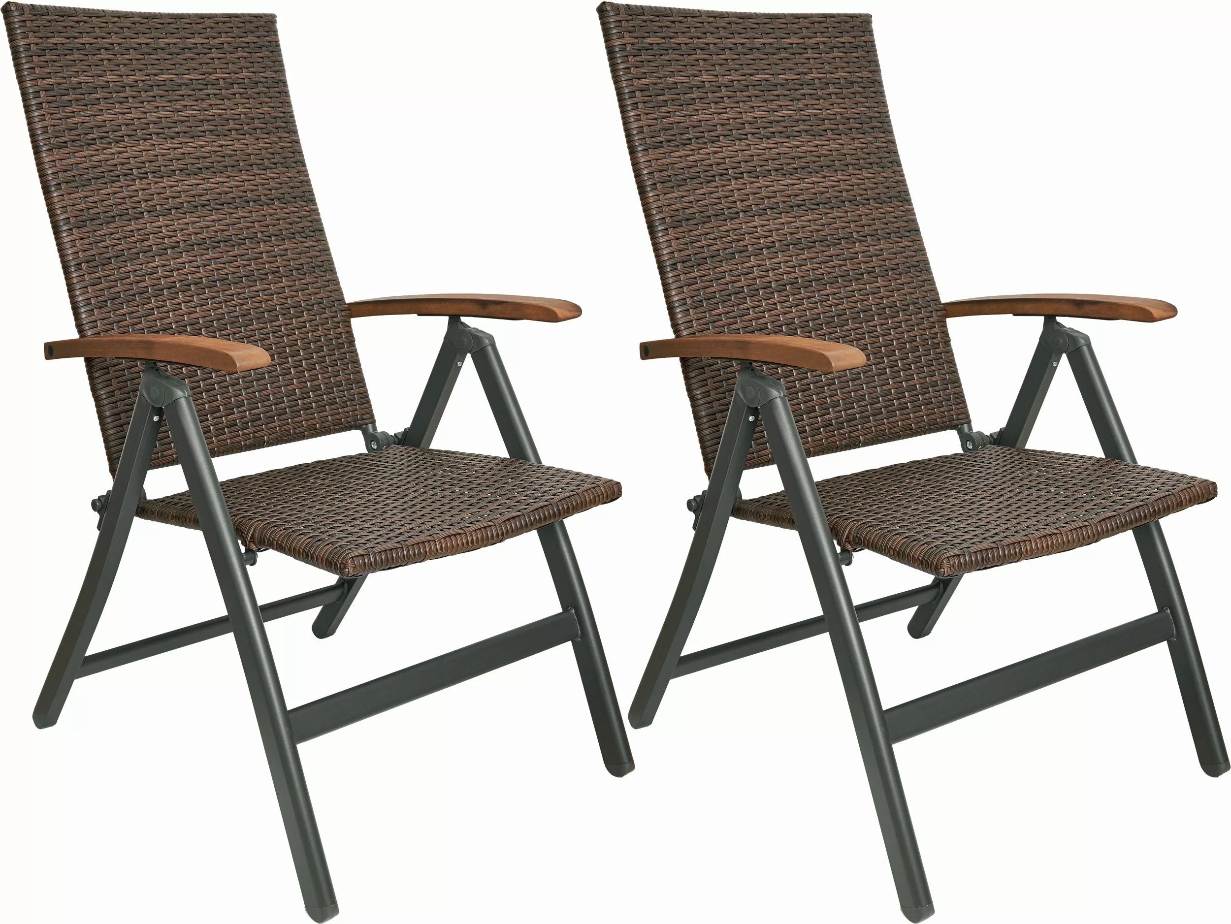 BRUBAKER Gartenstuhl Polyrattan Stuhl - Modena günstig online kaufen