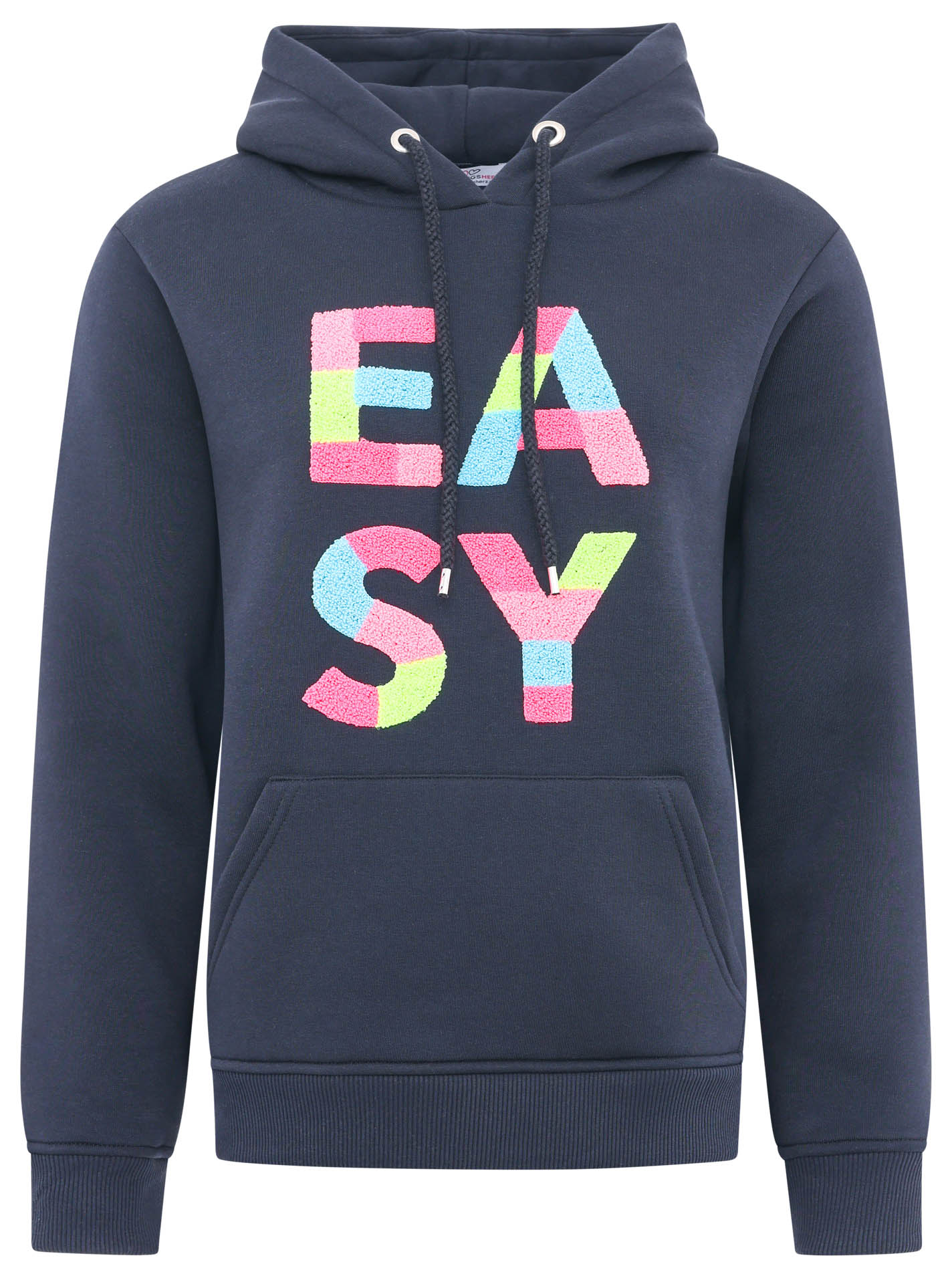 Zwillingsherz Hoodie "EASY" mit buntem Easy Schriftzug günstig online kaufen