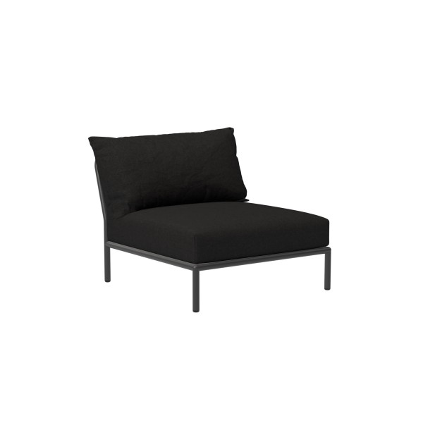 LEVEL2 Outdoor Sessel Lounge-Modul 1 Kohle Dunkelgrau günstig online kaufen