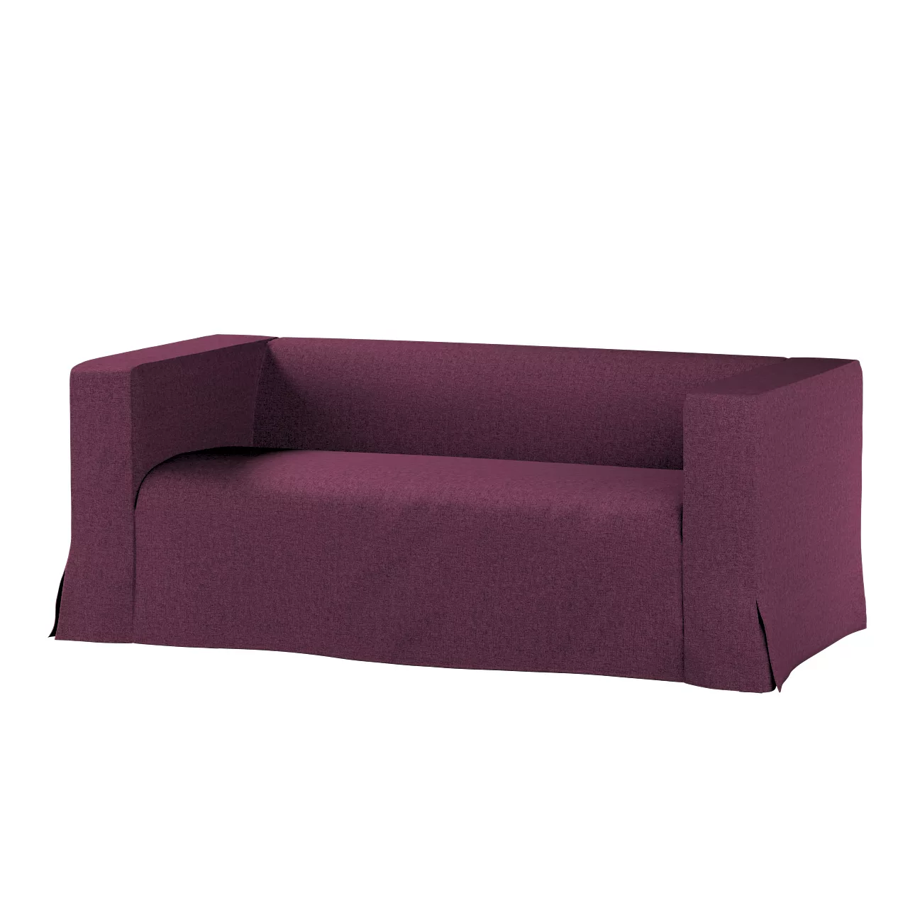 Bezug für Klippan 2-Sitzer Sofa, lang mit Kellerfalte, pflaumenviolett, Kli günstig online kaufen