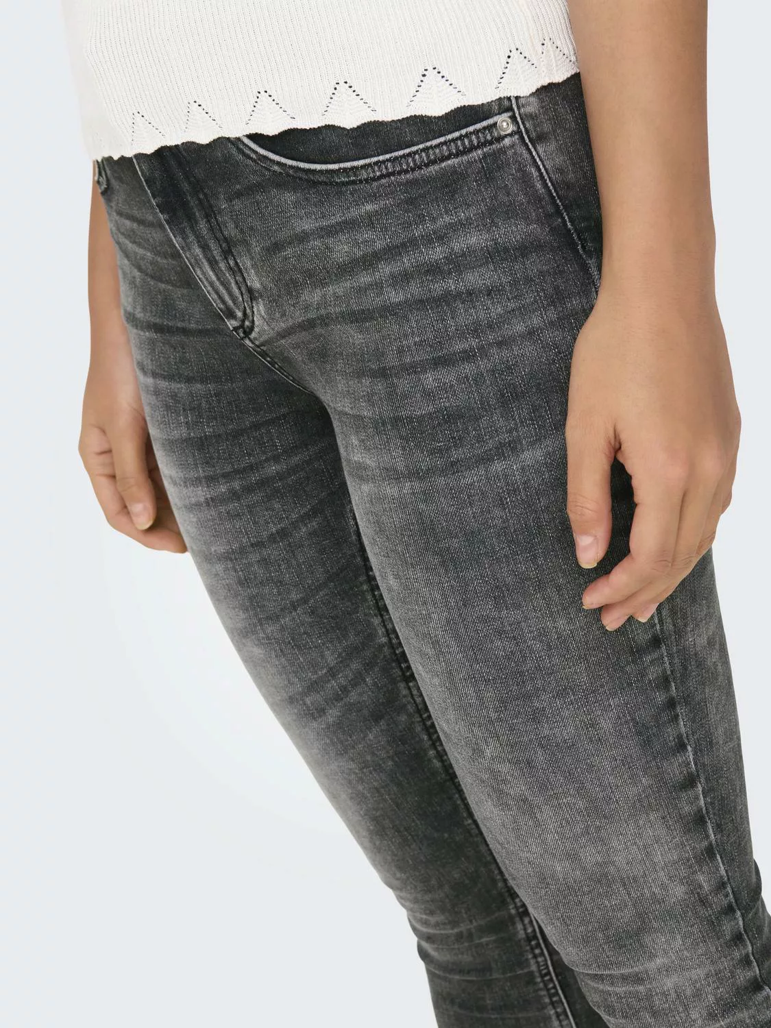 ONLY Skinny-fit-Jeans "ONLBLUSH MID SK ANKLE RW DNM DOT245 NOOS" günstig online kaufen