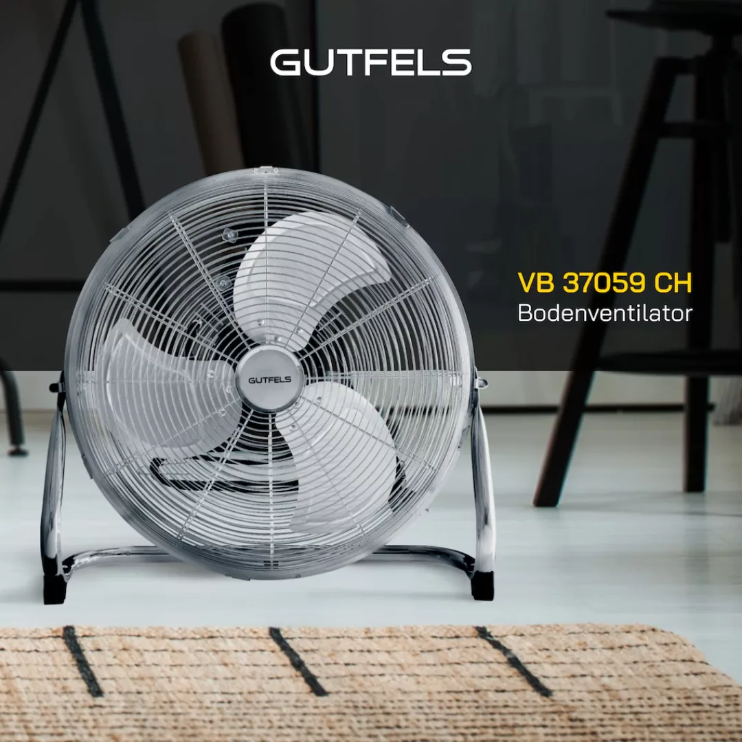 Gutfels Bodenventilator »VB 37059 ch«, Ø 50 cm, Vollmetall, 100 W Leistung, günstig online kaufen