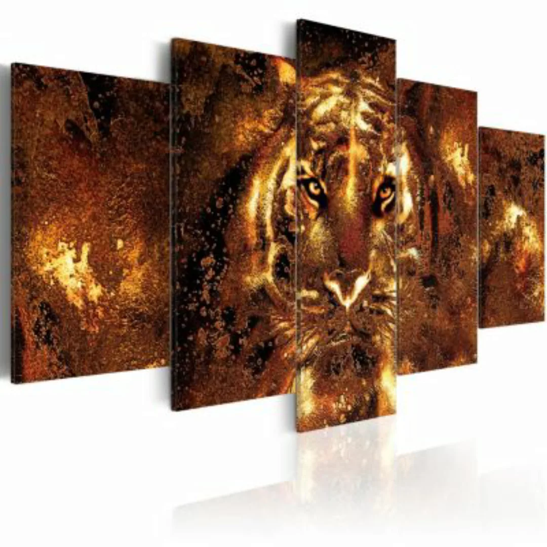 artgeist Wandbild Golden Tiger mehrfarbig Gr. 200 x 100 günstig online kaufen