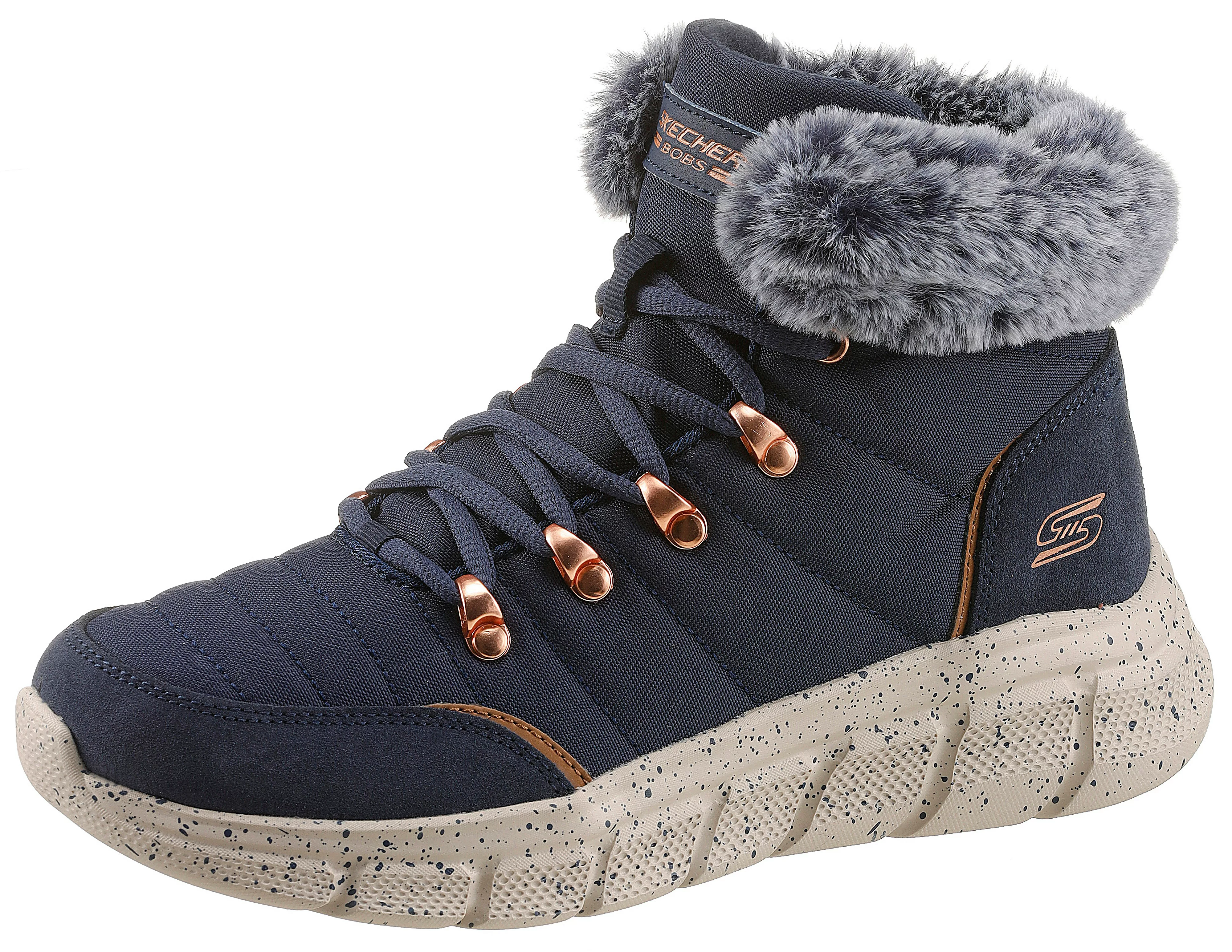 Skechers Winterboots "BOBS B FLEX -", mit Fellimitat-Kragen günstig online kaufen