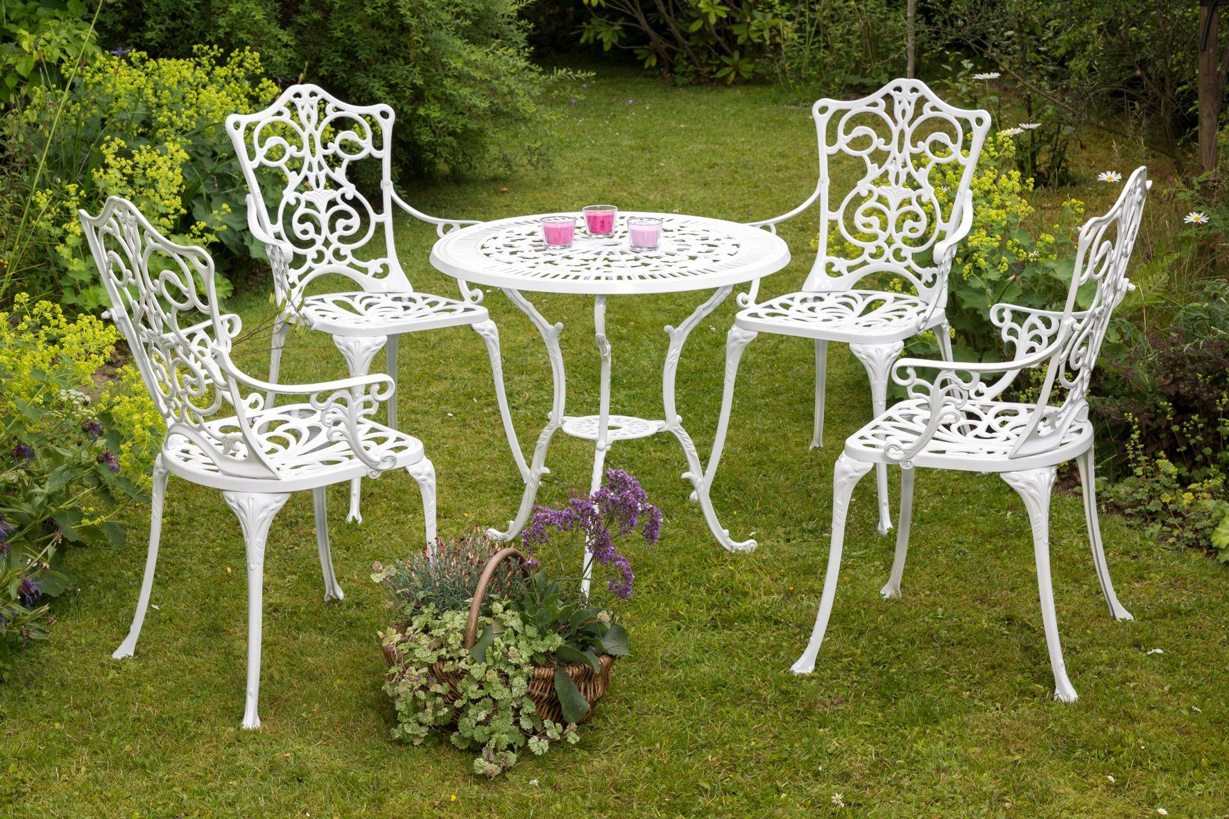 MERXX Gartensessel Lugano (1-St), Aluminium, weiß günstig online kaufen
