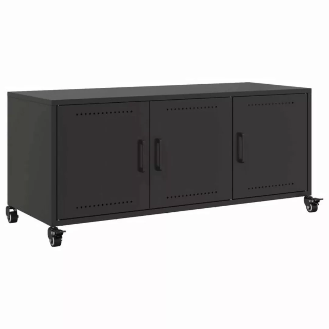 vidaXL TV-Schrank TV-Schrank Schwarz 100,5x39x43,5 cm Kaltgewalzter Stahl ( günstig online kaufen