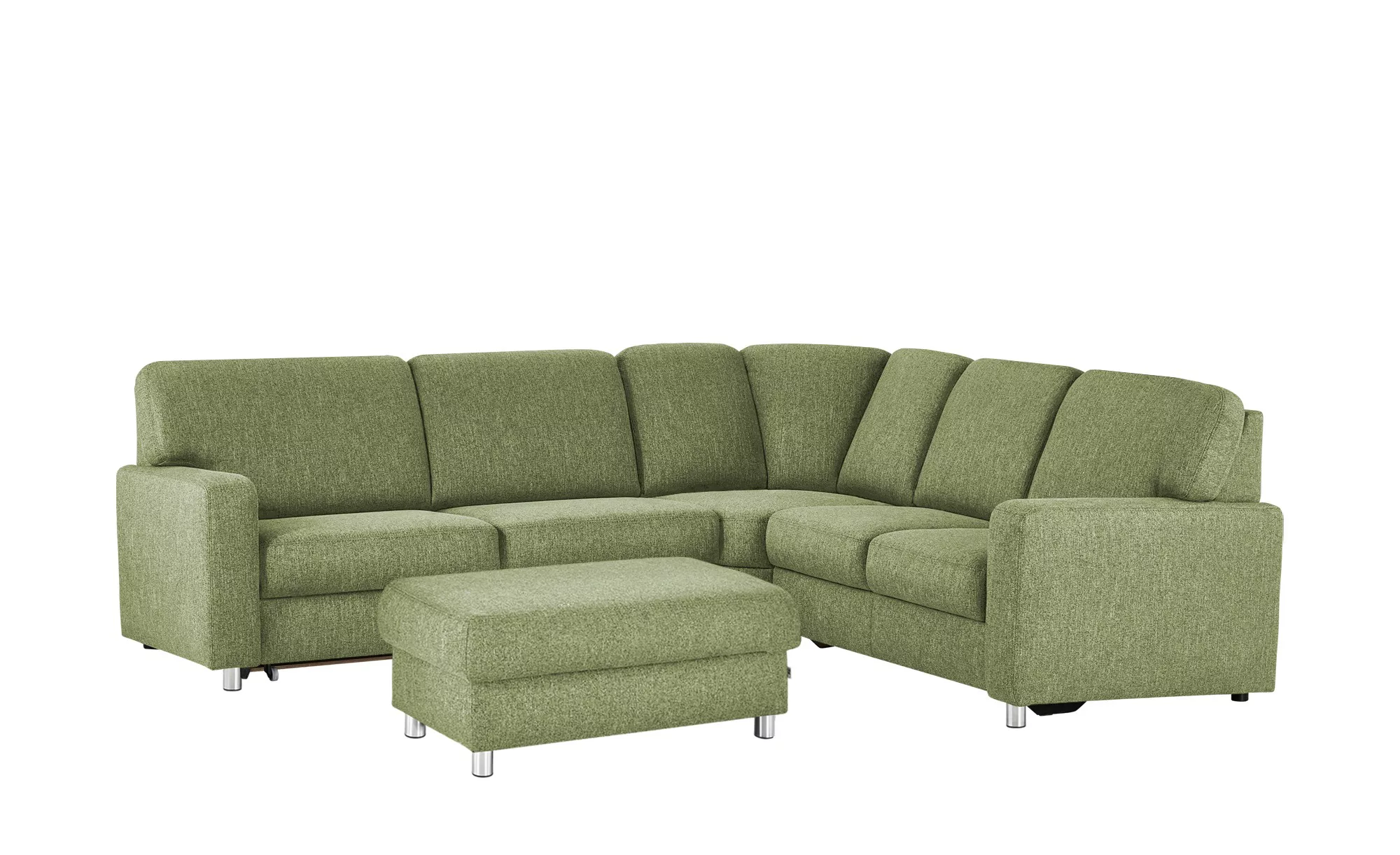 smart Ecksofa  Valencia ¦ grün ¦ Maße (cm): B: 266 H: 90 T: 236.0 Polstermö günstig online kaufen