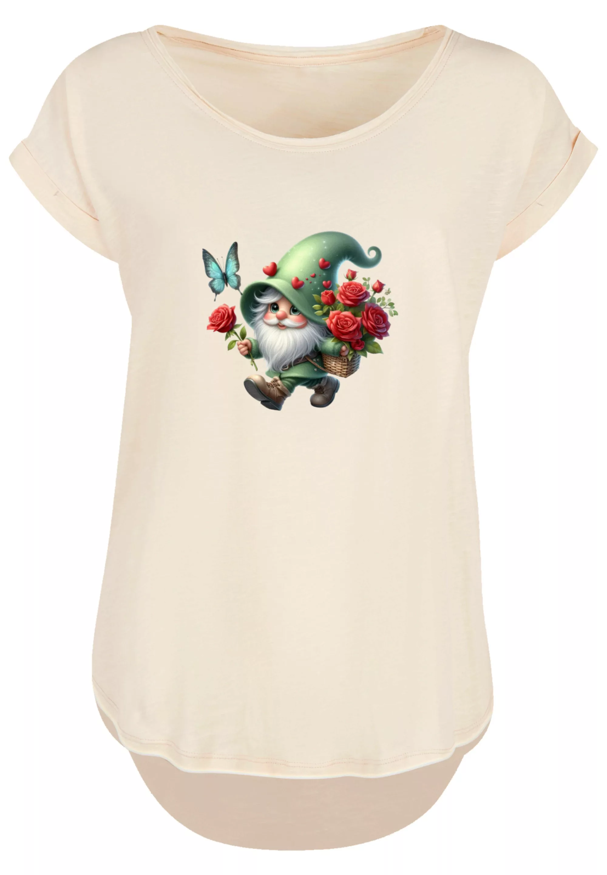 F4NT4STIC T-Shirt "Gnom Frühling Blumen Schmetterling", Premium Qualität günstig online kaufen