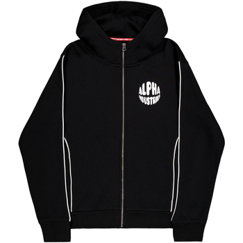 Alpha Industries  Sweatshirt Logo Zip Hoodie - black günstig online kaufen