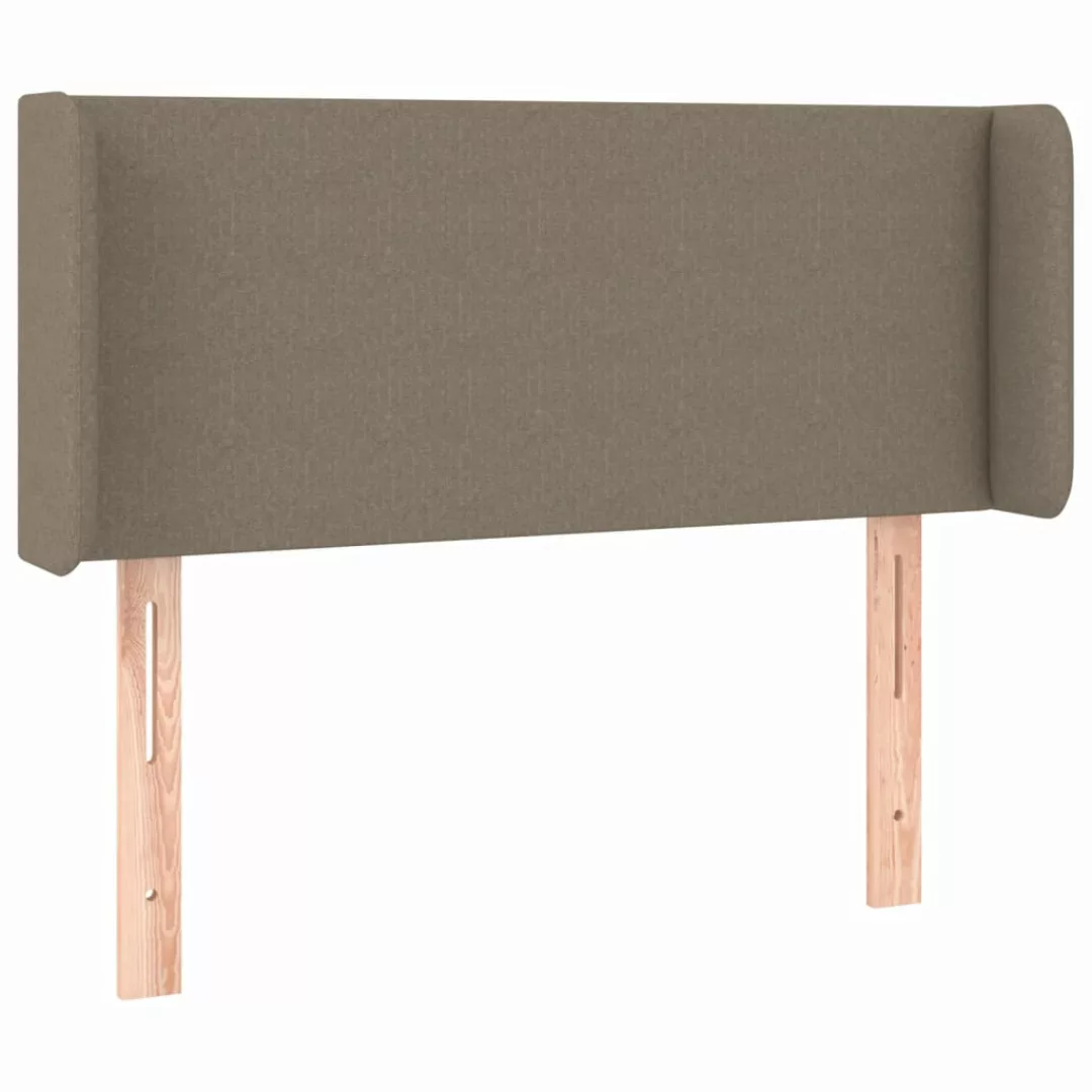 vidaXL Bett, LED Kopfteil Taupe 93x16x78/88 cm Stoff günstig online kaufen