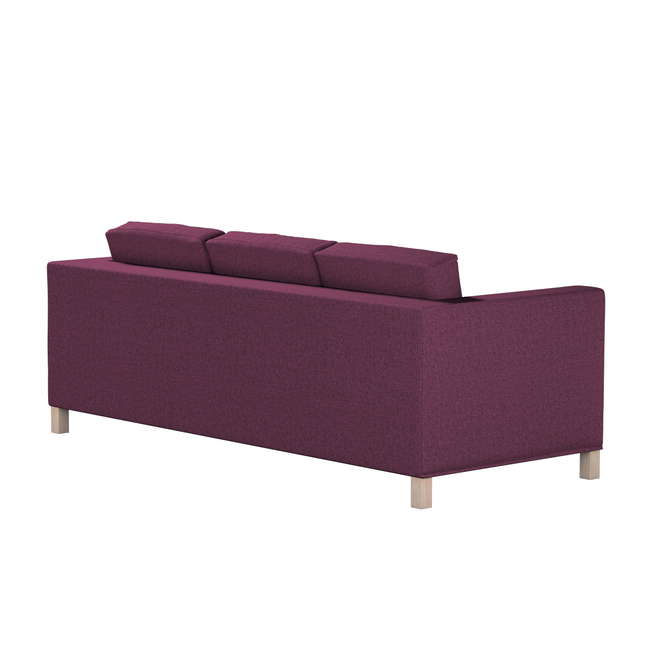 Bezug für Karlanda 3-Sitzer Sofa nicht ausklappbar, kurz, pflaumenviolett, günstig online kaufen