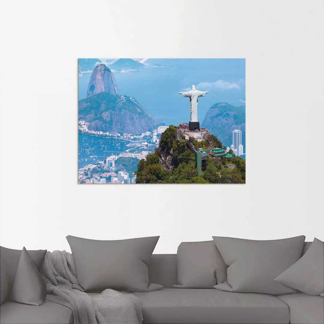 Artland Wandbild »Rio de Janeiro mit Cristo«, Gebäude, (1 St.), als Alubild günstig online kaufen