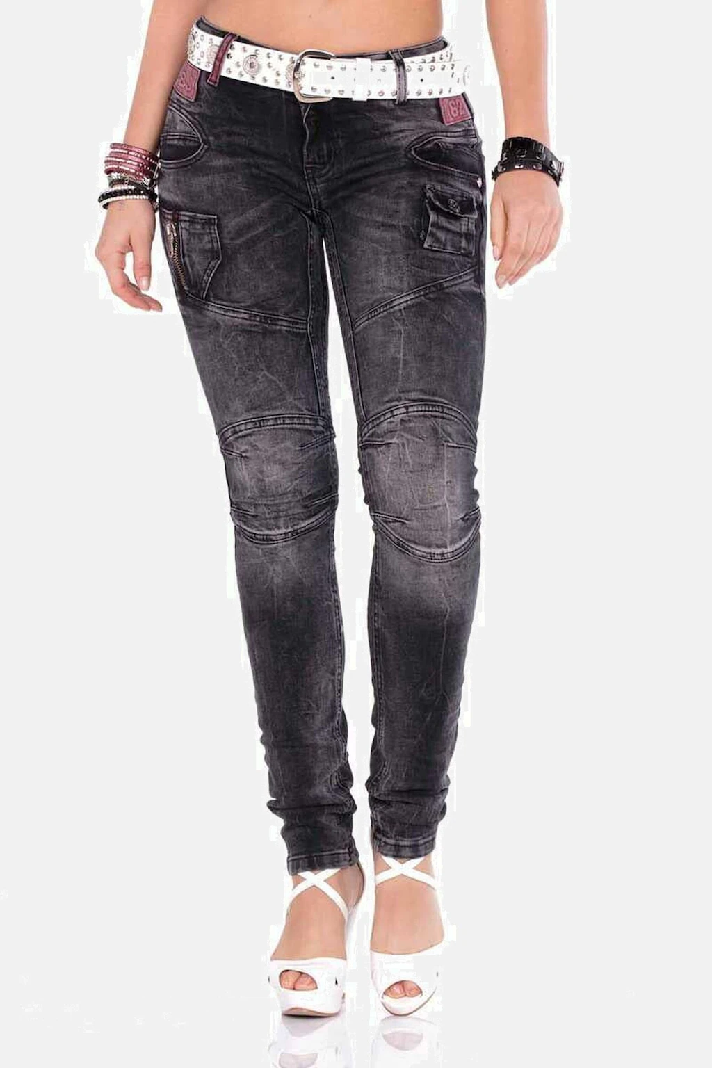 Cipo & Baxx Slim-fit-Jeans "Jeans", mit modischen Ziernähten, WD358 günstig online kaufen